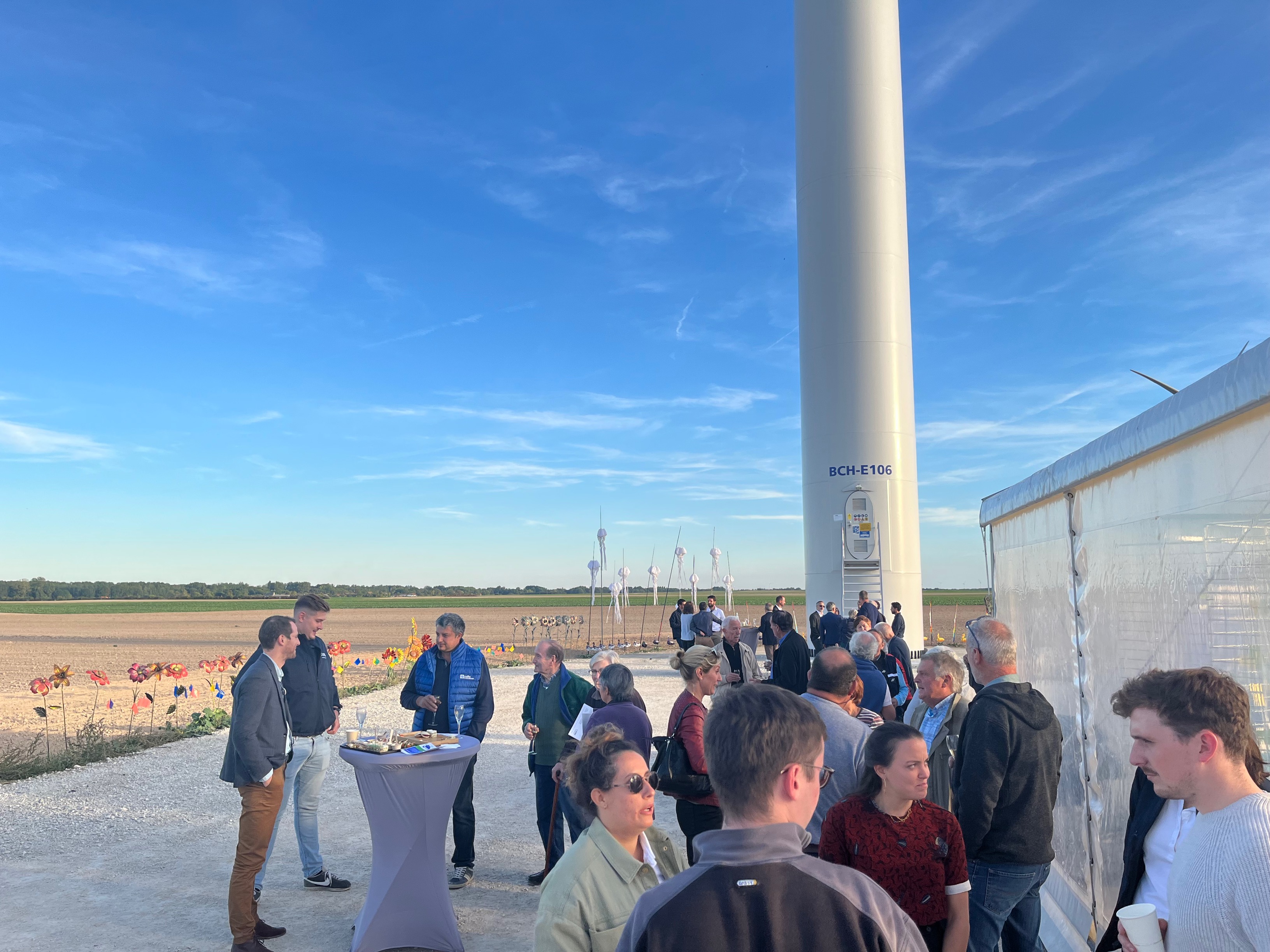 Inauguration of the Les Bouchats wind farm