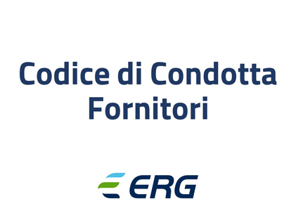 È on line il Codice di Condotta Fornitori del Gruppo ERG