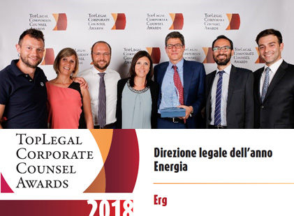 ERG vince il primo premio 
