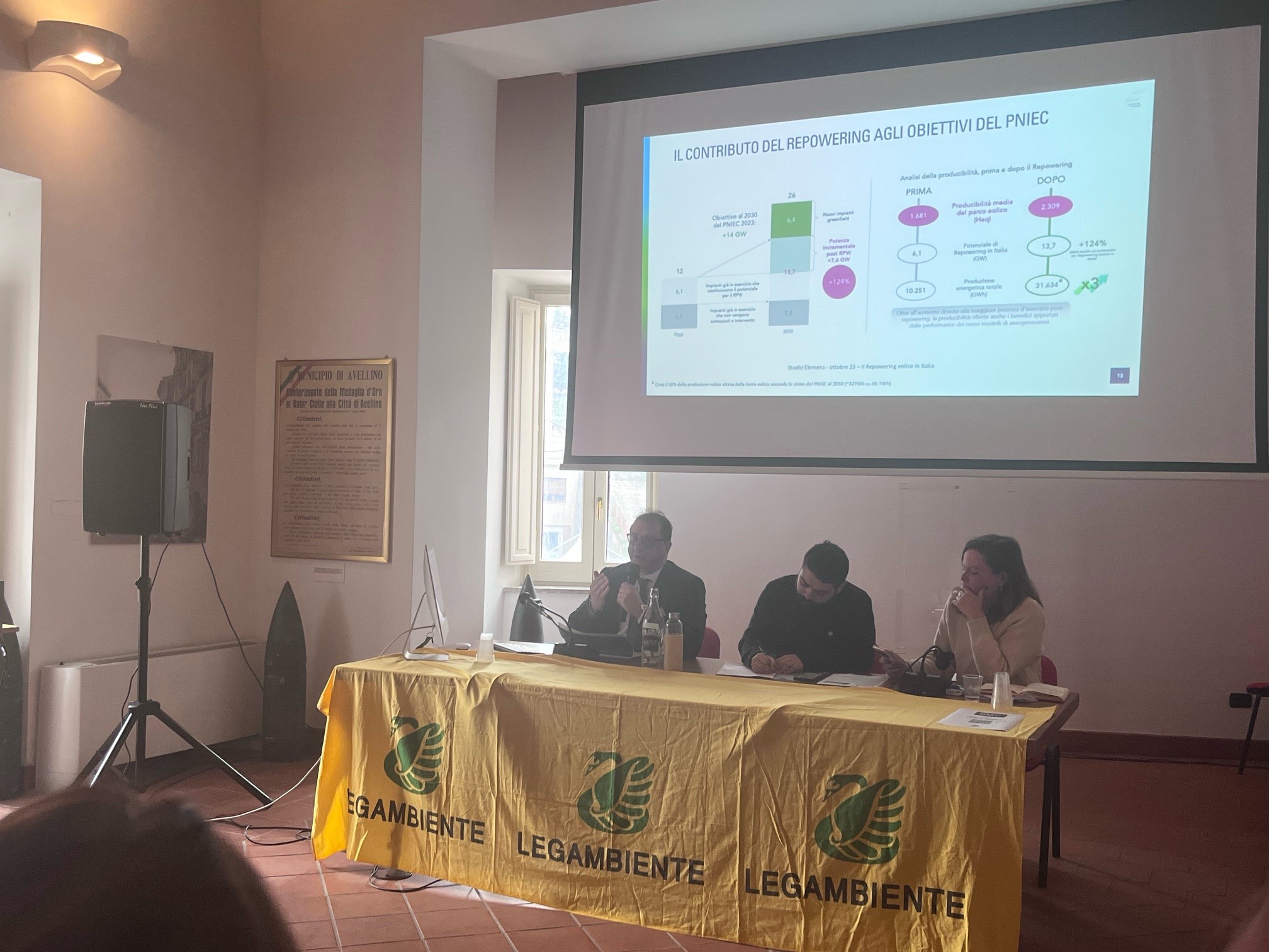 Giuseppe Consentino al Forum Eolico di Legambiente Campania