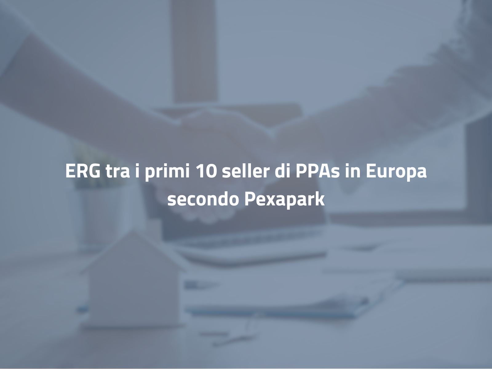 ERG tra i primi 10 seller di PPAs in Europa secondo Pexapark