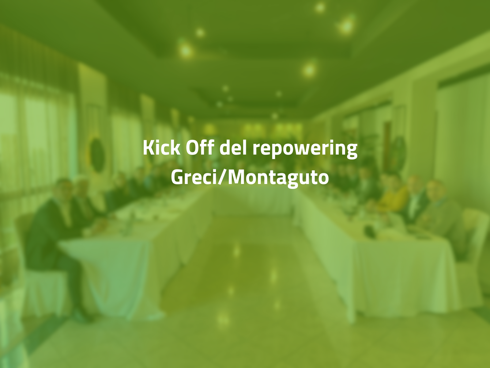 Kick Off del repowering Greci-Montaguto