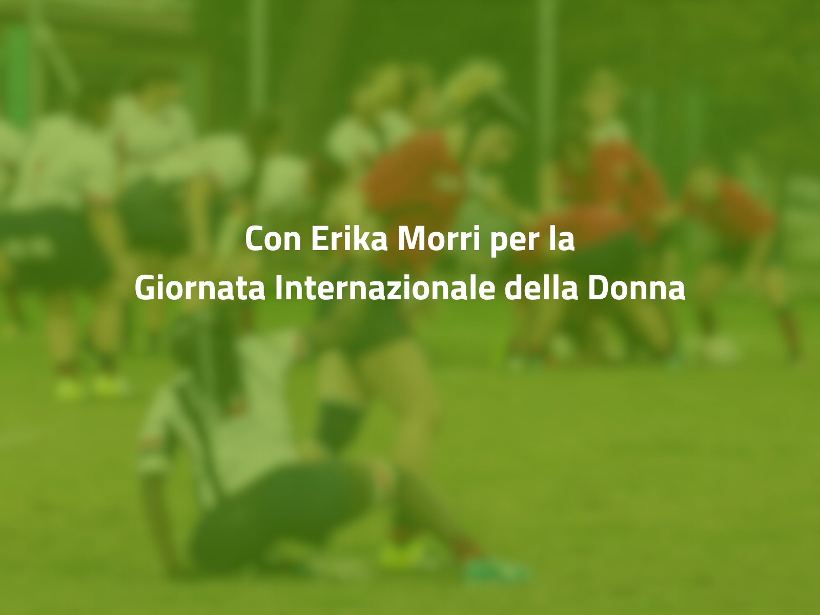 Sport, talento ed equità: il confronto con Erika Morri per la Giornata Internazionale della Donna