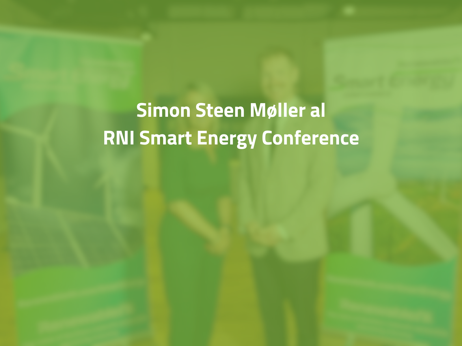 Simon Steen Møller al RNI Smart Energy Conference