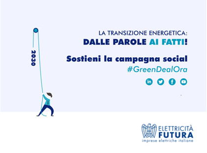 Our CEO, Luca Bettonte, Deputy Chairman of Elettricità Futura and main player in the #GreenDealOra campaign
